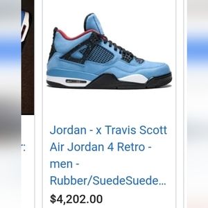 Jordan 4 Travis Scott shoes
